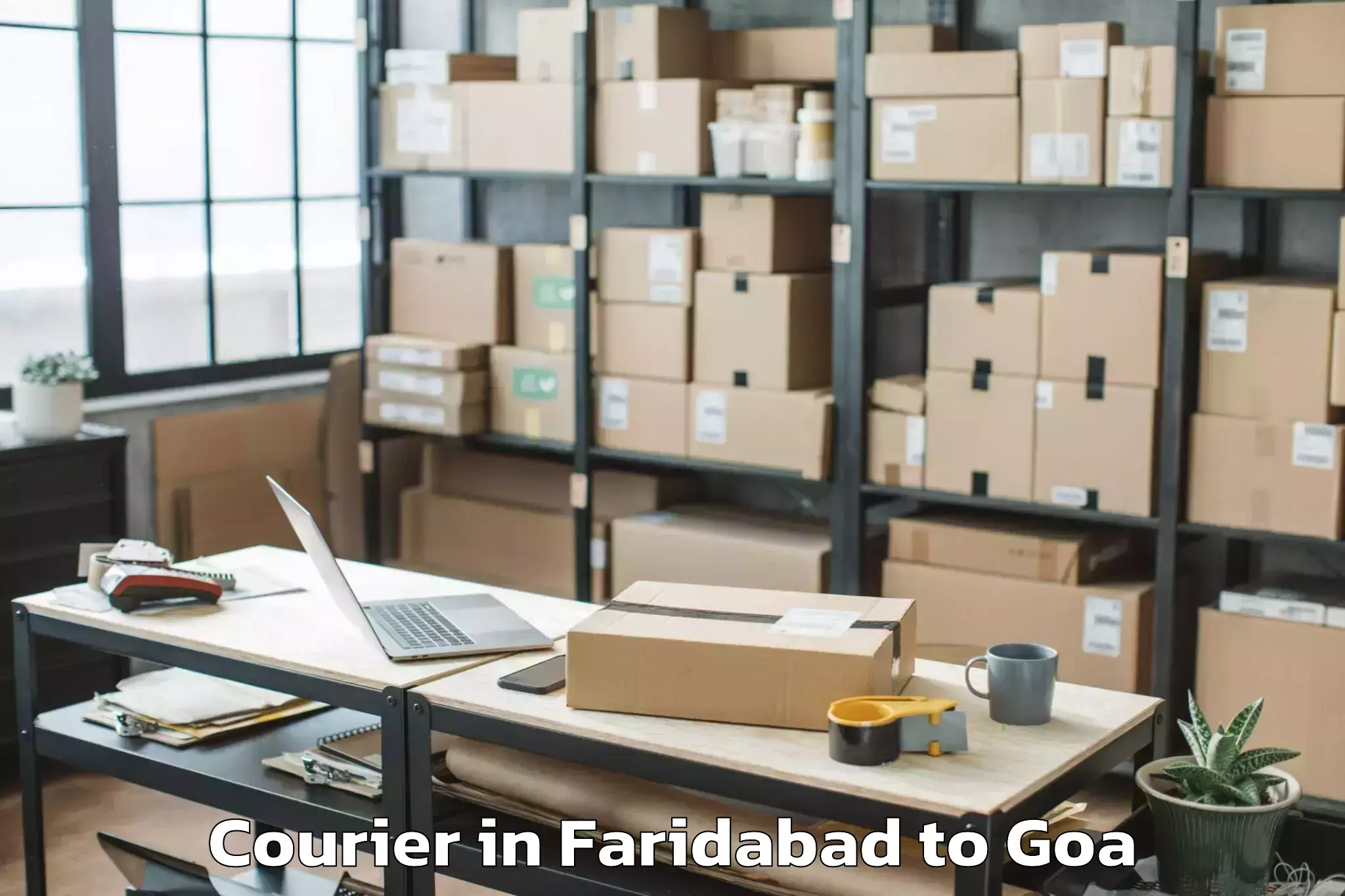 Faridabad to Saligao Courier